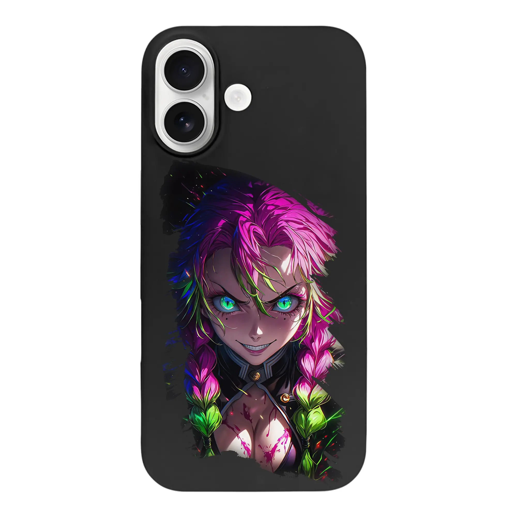 鬼滅の刃 グッズ,甘露寺 蜜璃 - iPhone 17 シリーズ シリコンケース 薄型 耐衝撃 指紋防止 ソフトタッチカバー 精密フィット 傷防止 保護ケース iPhone 17/17 Air/17 Pro/17 Pro Max 対応